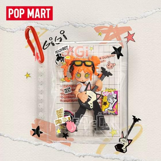 POPMART泡泡玛特Peach Riot 叛桃音乐随行系列积木挂件盲盒